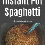 Instant Pot filled with delicious cooked Spaghetti