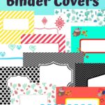 Different binder covers that are free to download and print.