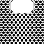 Black and White polka dot binder cover.