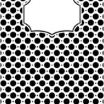 Black and White polka dot binder cover.