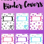 6 Free different color binder covers.