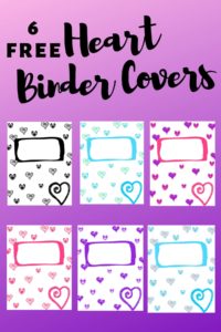 6 Free different color binder covers.