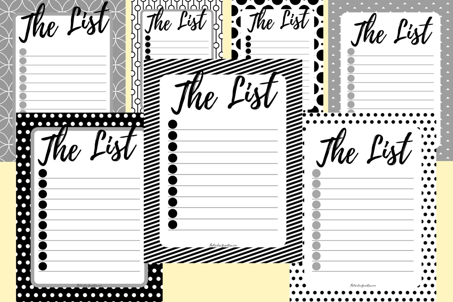 14 Blank To Do List - Free Printables - The Peculiar Green Rose