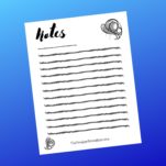 9 Free Printable Notes Page Templates - The Peculiar Green Rose