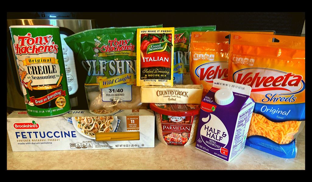Instant Pot Cajun Shrimp Fettuccine with Velveeta