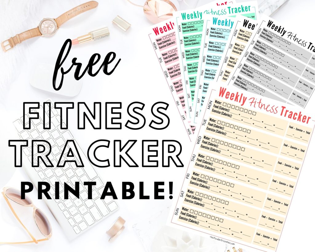 Free Printable Calorie Counter & Fitness Tracker