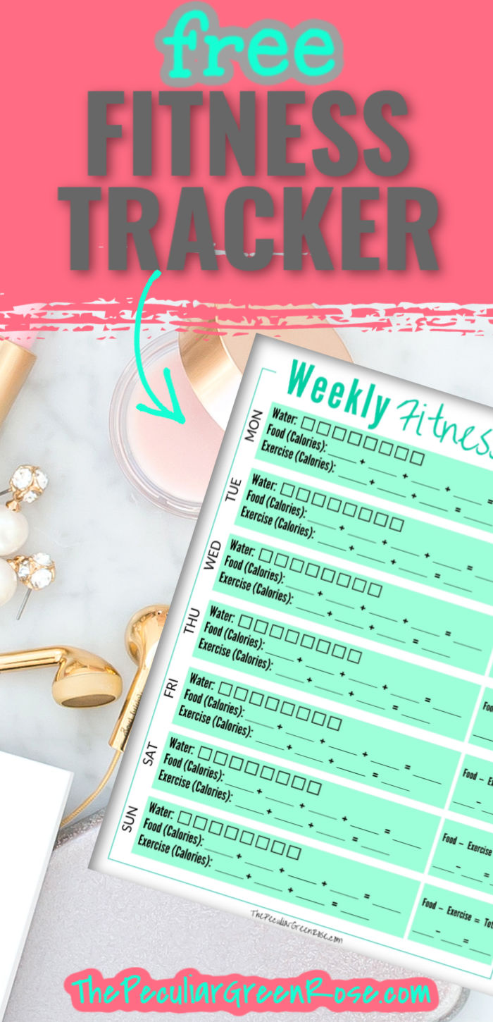 6 Free Weekly Fitness Tracker Printables - The Peculiar Green Rose