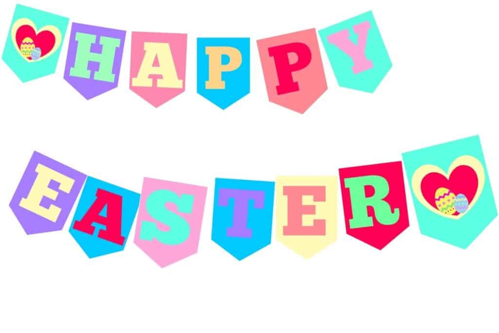 Easter Egg Banner Printable