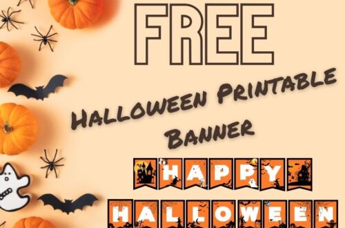 A free halloween printable banner pdf