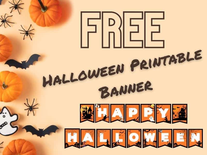 A free halloween printable banner pdf