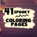 41 spooky coloring pages