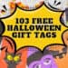 Free Halloween Gift Tags Printable