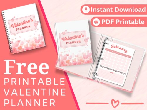 Free Valentine Printables PDF - The Peculiar Green Rose