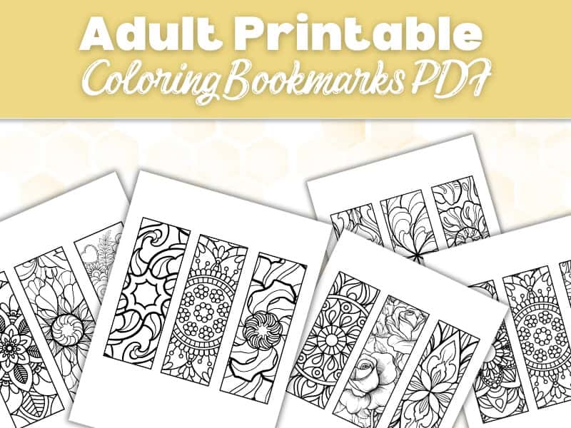 Free printable adult coloring bookmarks featuring intricate floral and mandala designs, available in a PDF format for relaxation and creativity.