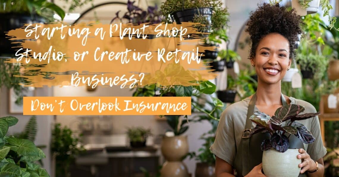 women in her plant shop