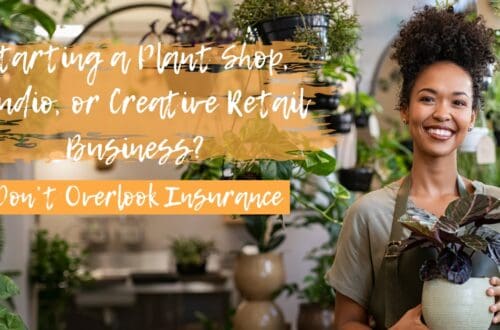women in her plant shop